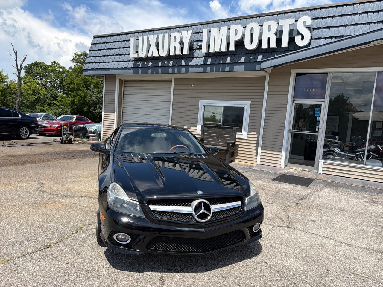 Black 2009 Mercedes-Benz SL-Class Convertible Rear-Wheel Drive Automatic