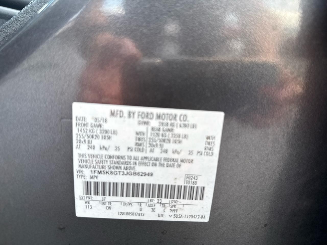 Ford Explorer Sport 4WD 2018