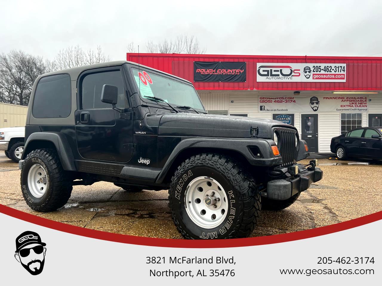 Used 2000 Jeep Wrangler 2dr Sahara for Sale in Northport AL 35473 Geos Autos