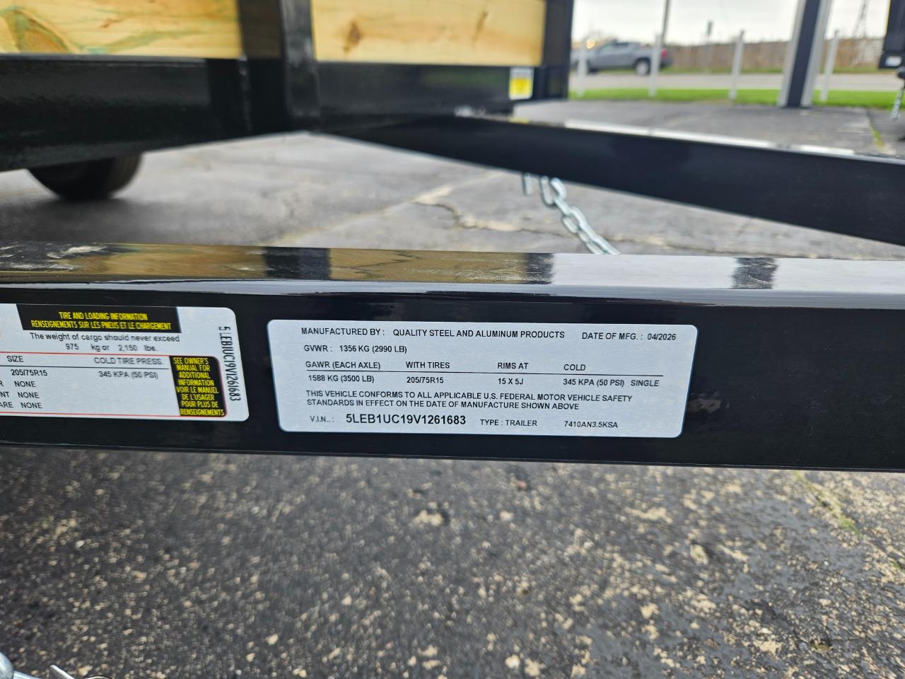 Quality Steel & Aluminum Products 7412AN3.5KSA  2027