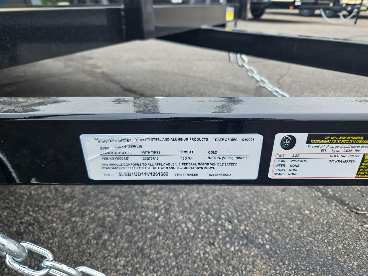 Quality Steel & Aluminum Products 8212AN3.5KSA  2027