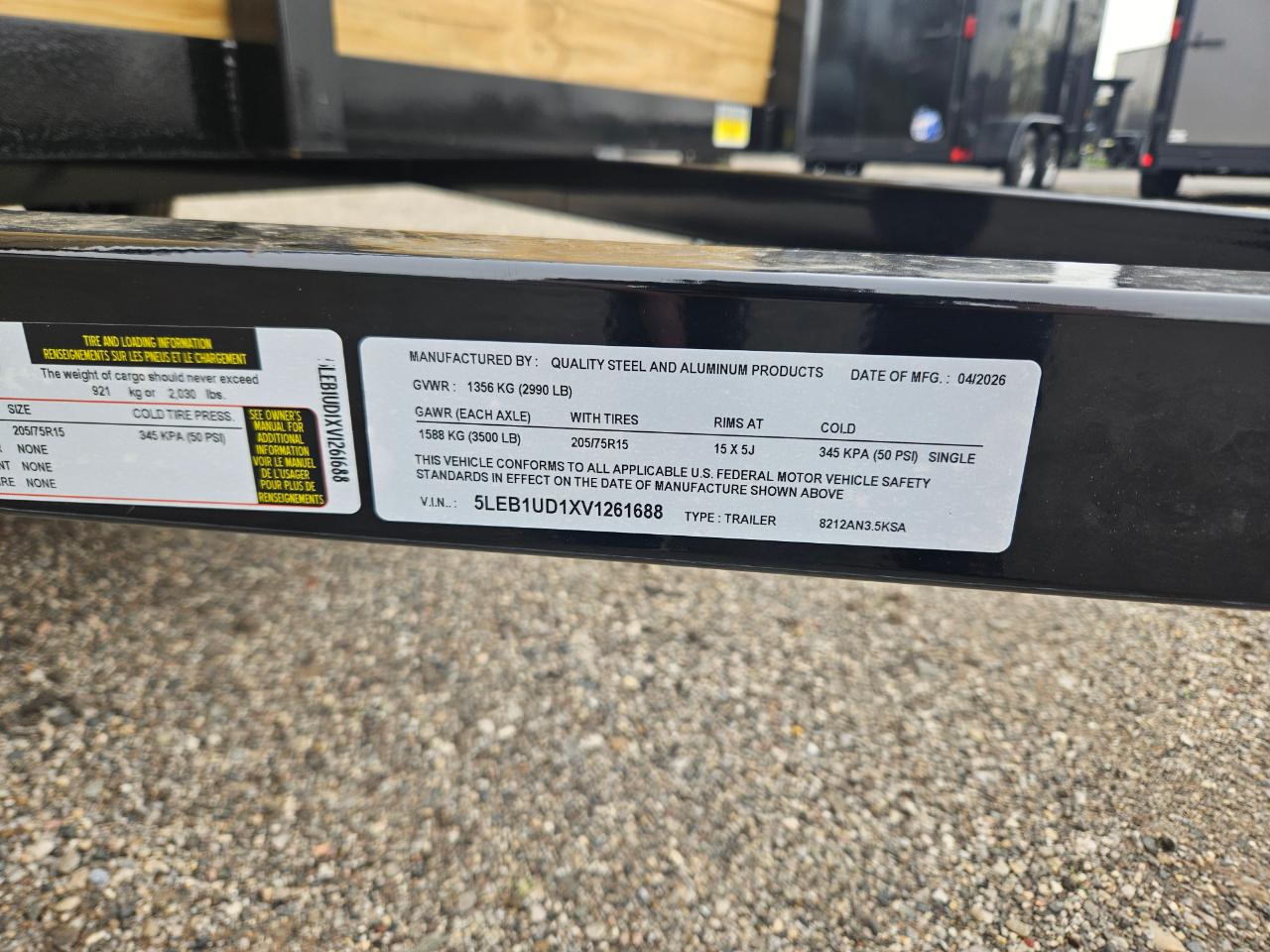 Quality Steel & Aluminum Products 8212AN3.5KSA  2027