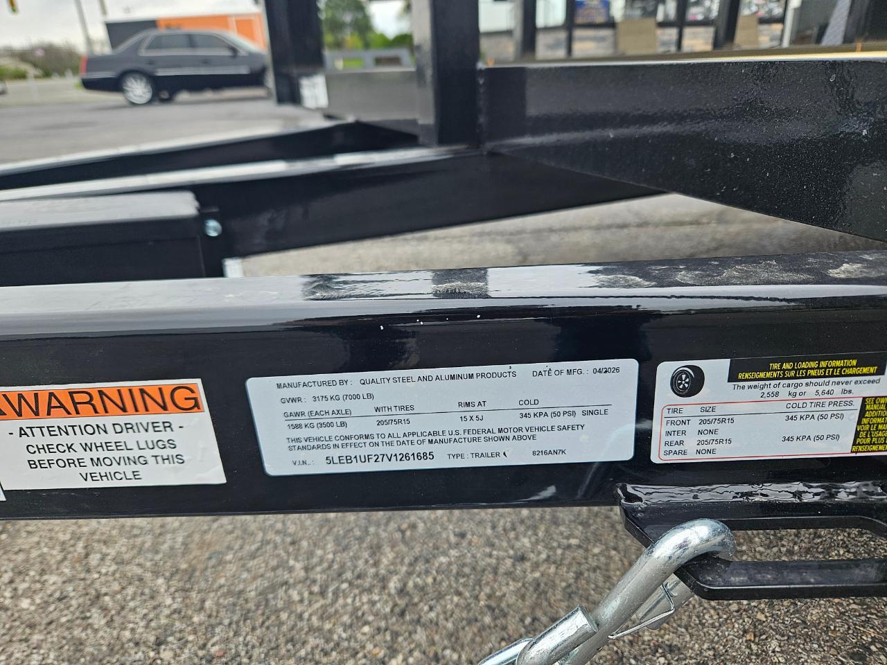 Quality Steel & Aluminum Products 8216AN7K  2027