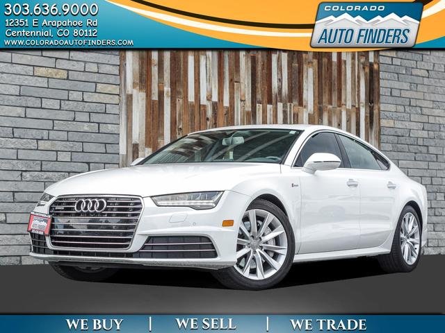 White 2016 Audi A7 3.0T quattro Premium Plus AWD Sedan All-Wheel Drive Automatic