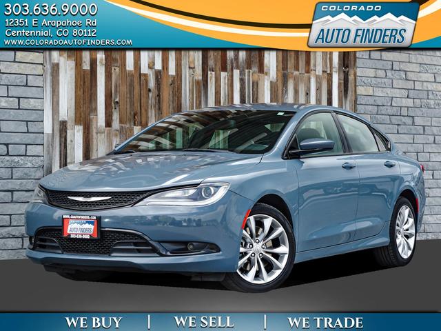 Blue 2015 Chrysler 200 S Sedan AWD Sedan All-Wheel Drive Automatic