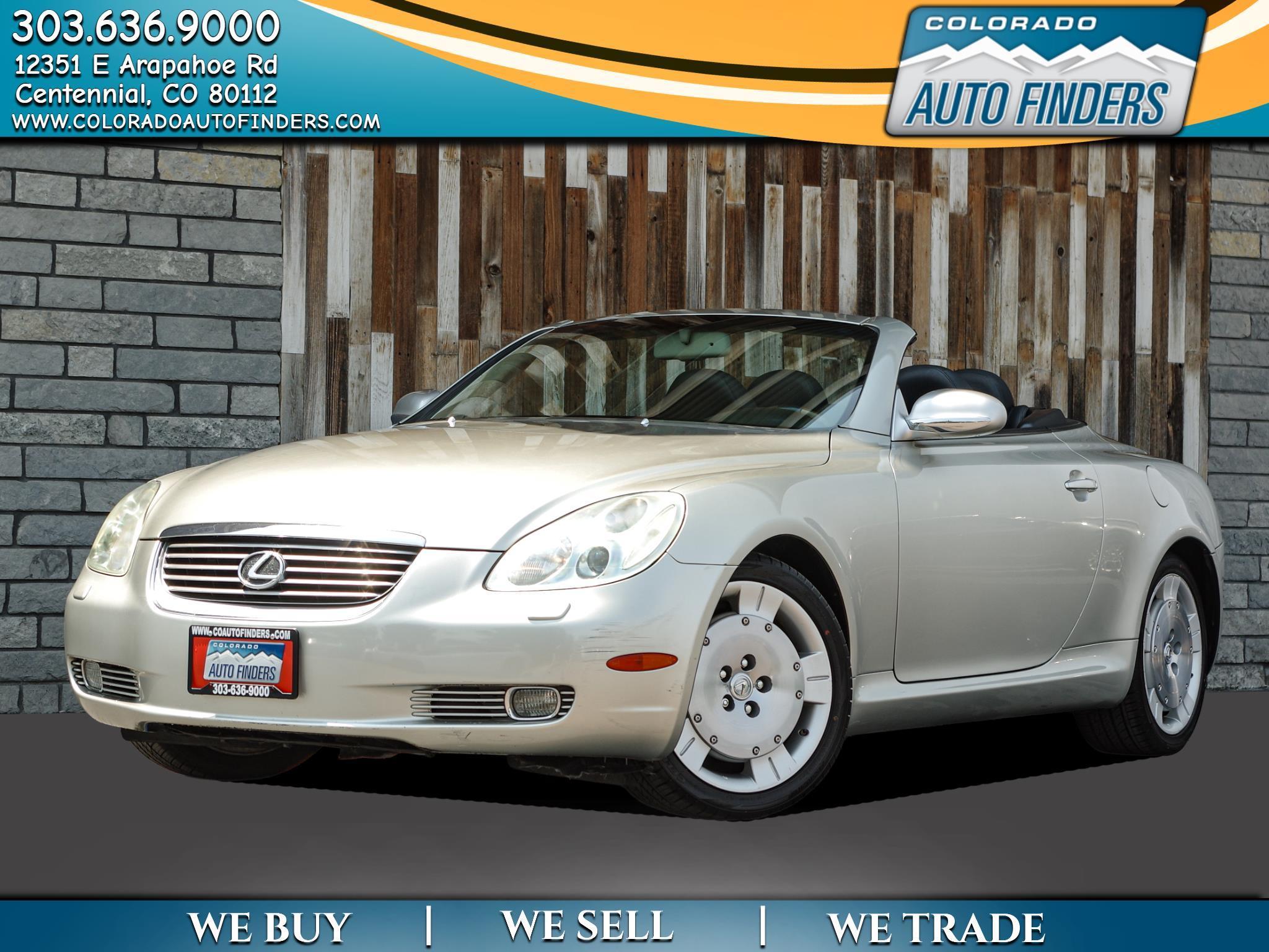 Silver 2002 Lexus SC Convertible Rear-Wheel Drive Automatic