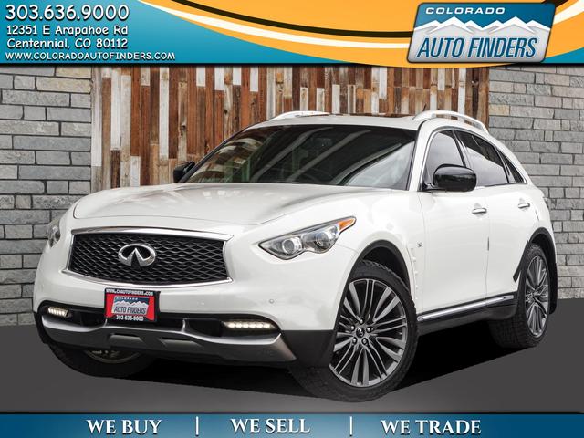 White 2017 INFINITI QX70 SUV / Crossover Automatic