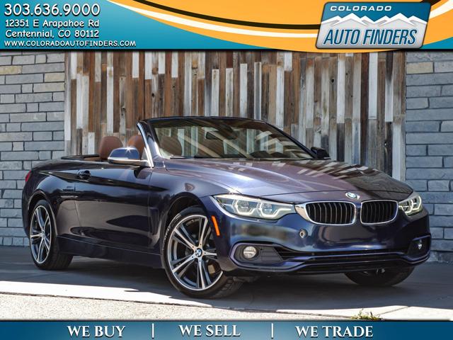 Blue 2019 BMW 4 Series Convertible All-Wheel Drive Automatic