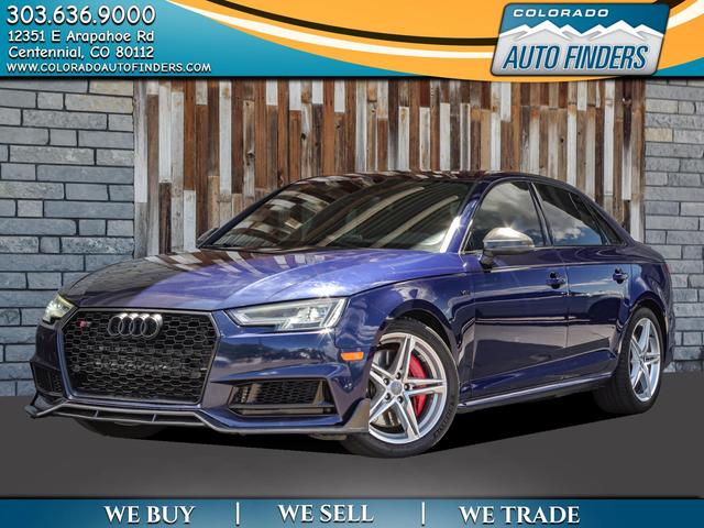 Blue 2018 Audi S4 Sedan All-Wheel Drive Automatic