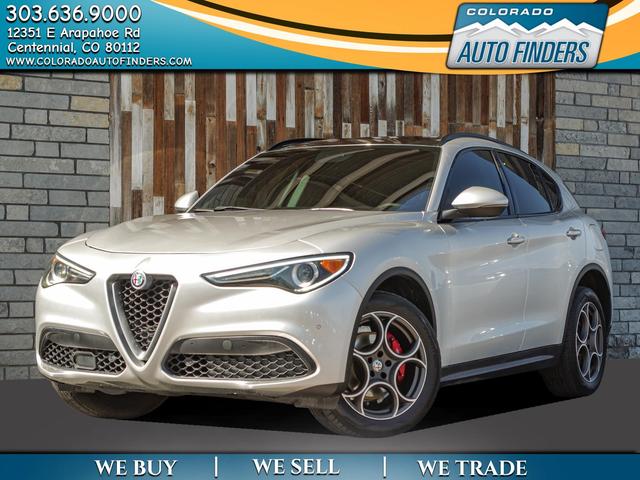 Silver 2018 Alfa Romeo Stelvio SUV / Crossover All-Wheel Drive Automatic