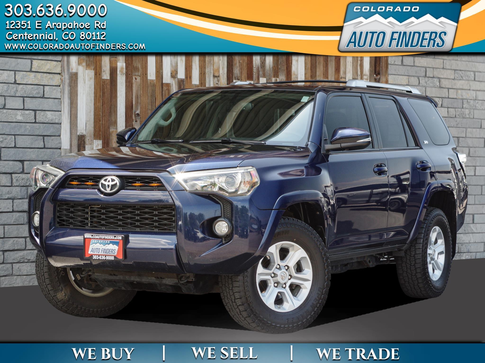 Blue 2017 Toyota 4Runner SUV / Crossover Four-Wheel Drive Automatic