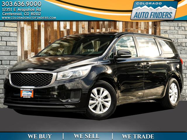 Black 2018 Kia Sedona Minivan Front-Wheel Drive Automatic