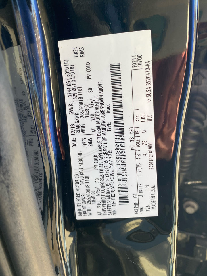 Ford Ranger 4dr Supercab 126" WB FX4 Off-Rd 4WD 2019