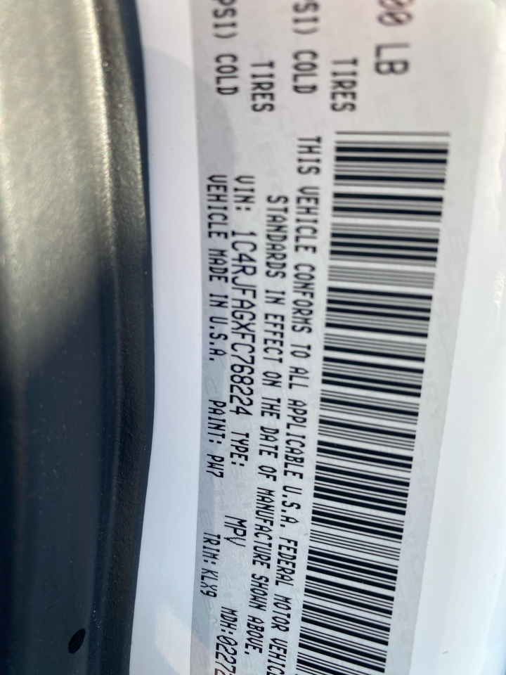 Jeep Grand Cherokee Laredo 4WD 2015