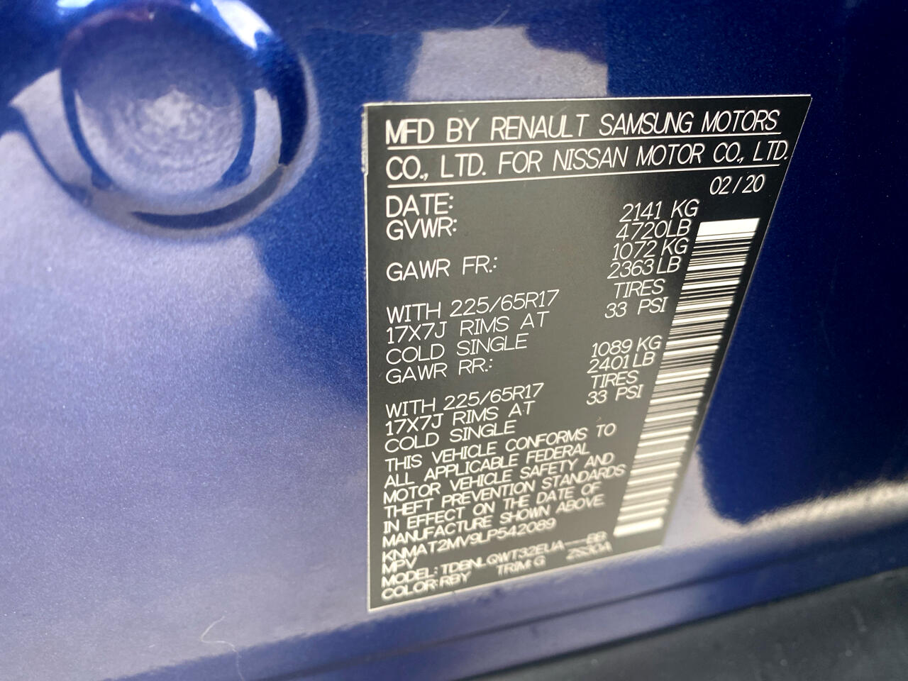 Nissan Rogue S AWD 2020