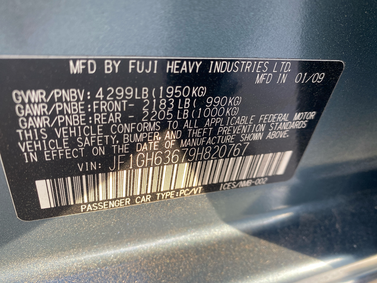 Subaru Impreza Outback Sport 2009