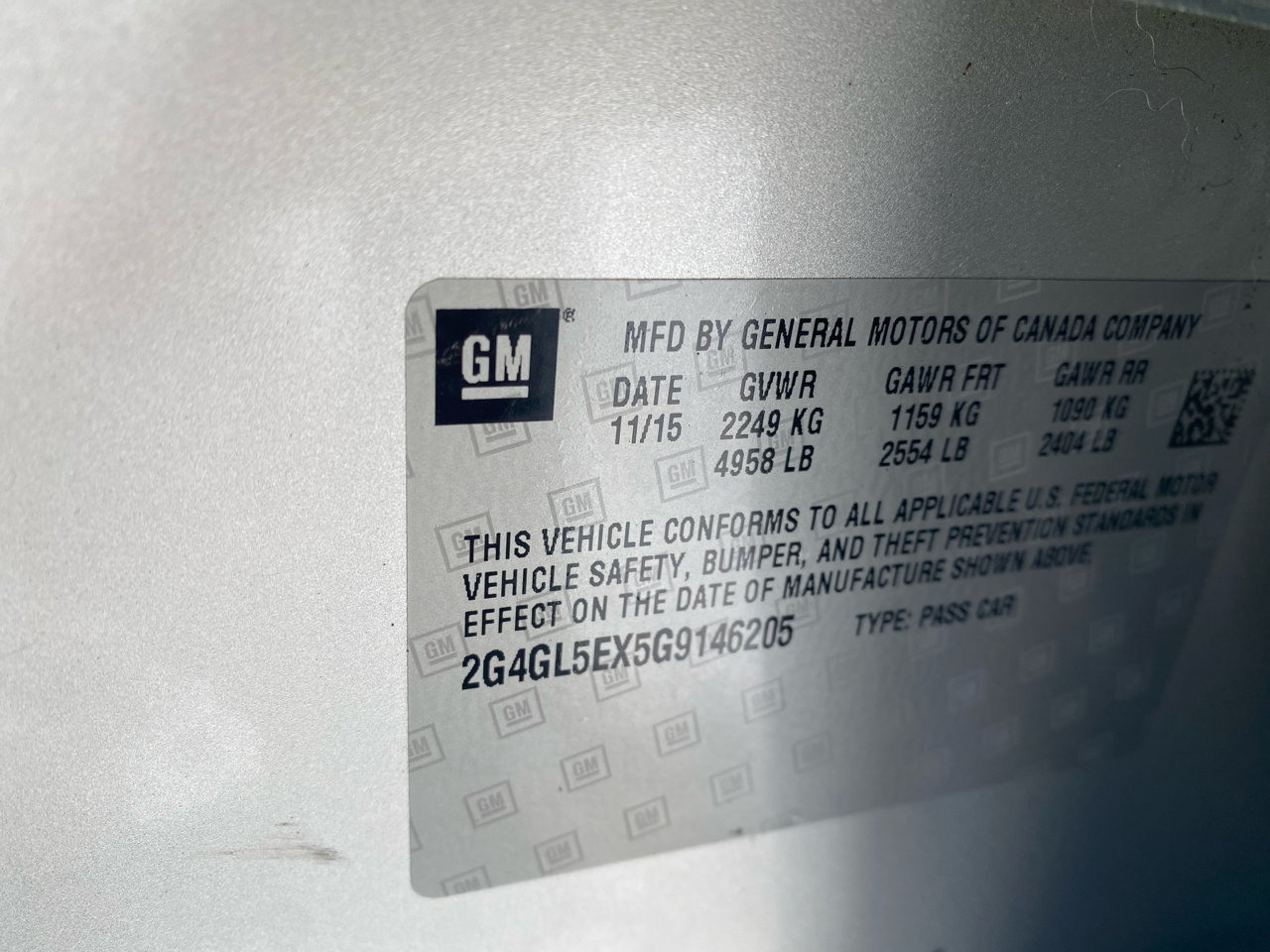 Buick Regal Turbo AWD 2016