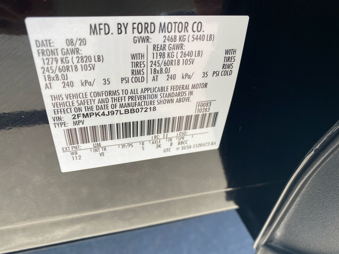 Ford Edge SEL AWD 2020