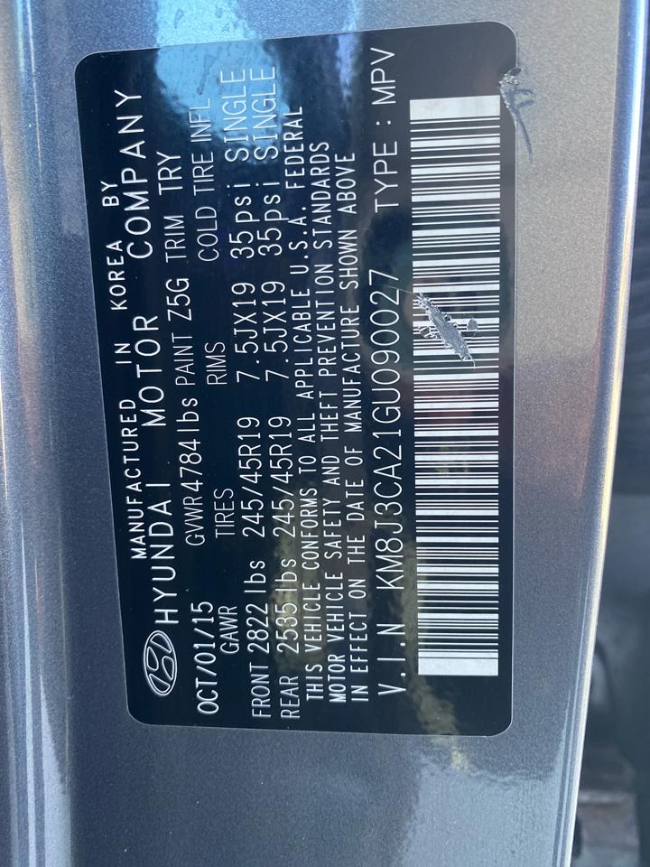 Hyundai Tucson Eco AWD 2016