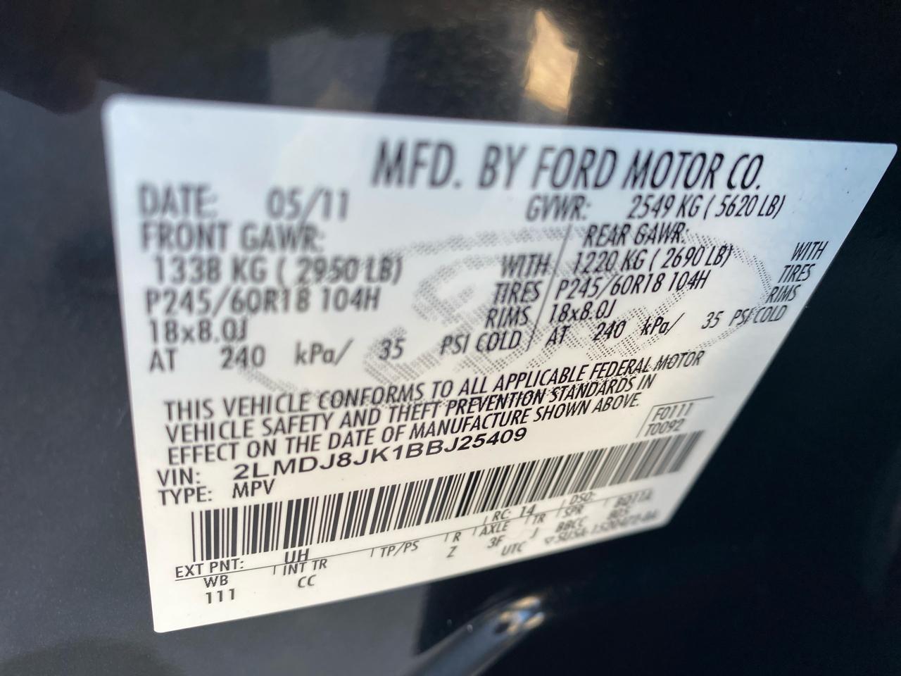 Lincoln MKX AWD 2011