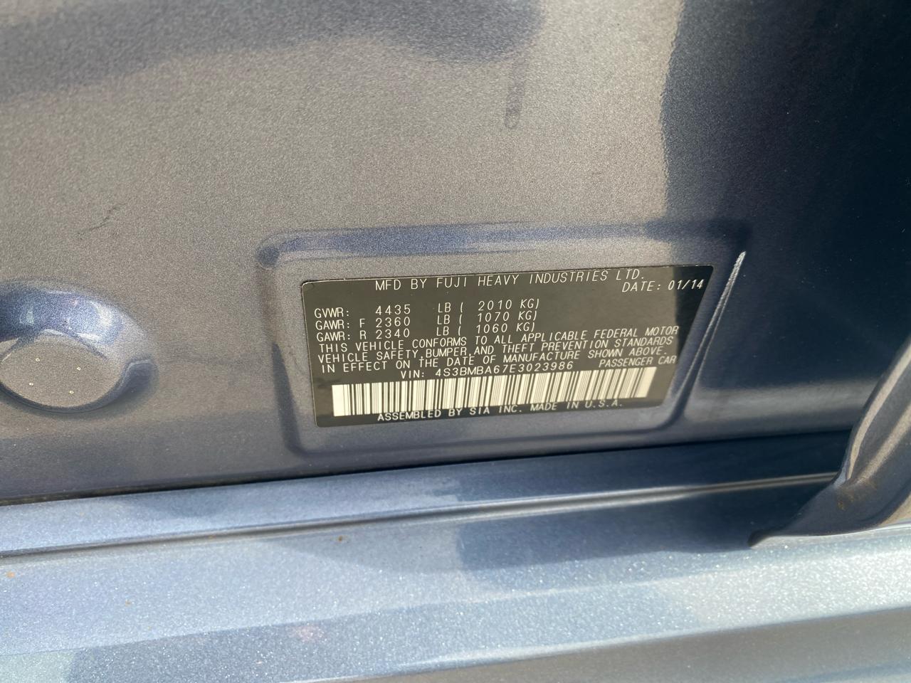 Subaru Legacy 2.5i 2014