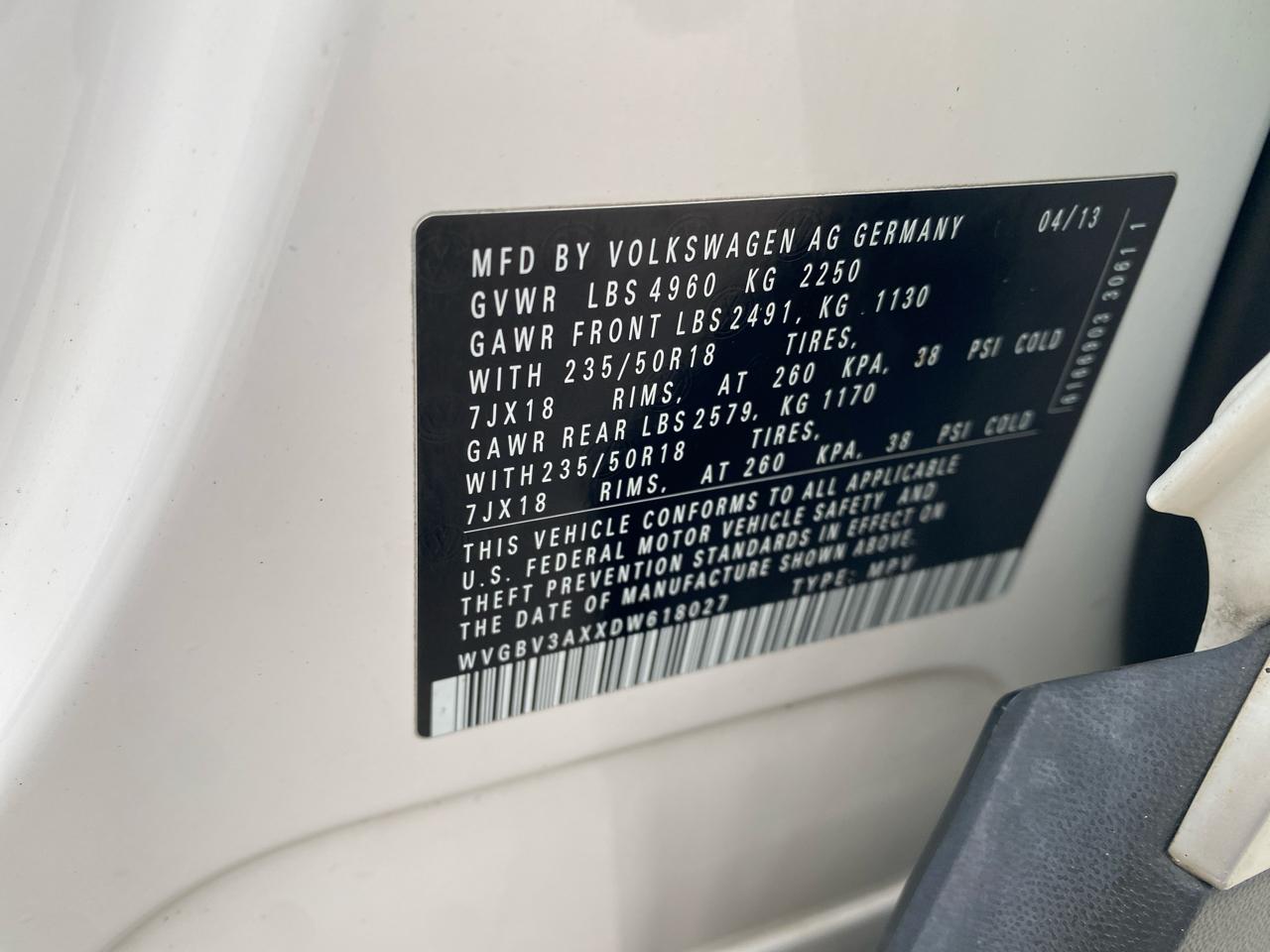 Volkswagen Tiguan SE 4Motion 2013