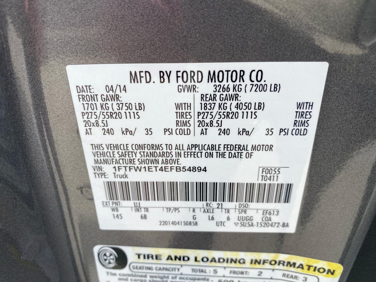 Ford F-150 FX4 SuperCrew 4WD 2014