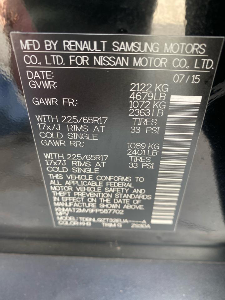 Nissan Rogue SV AWD 2015