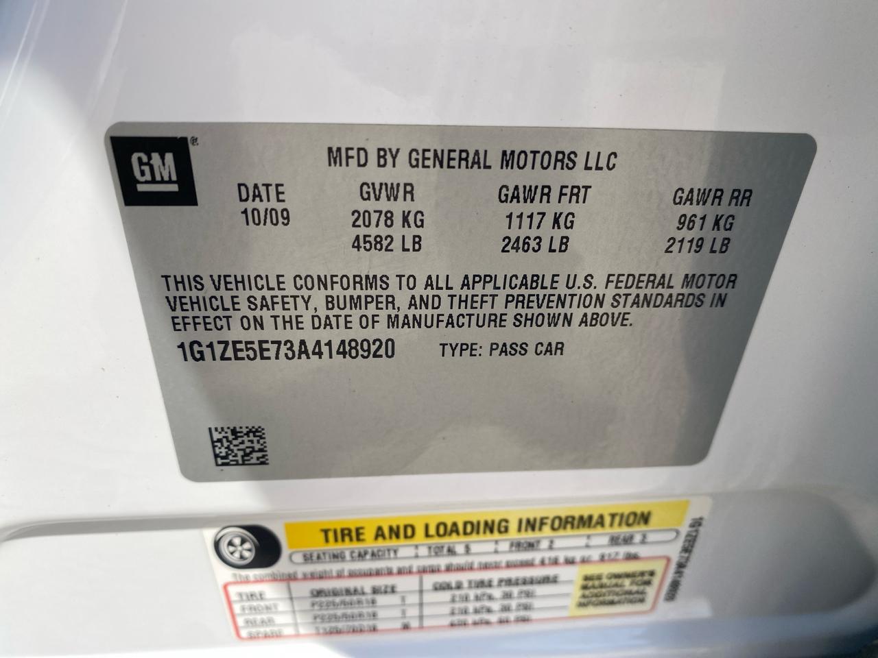 Chevrolet Malibu LTZ 2010