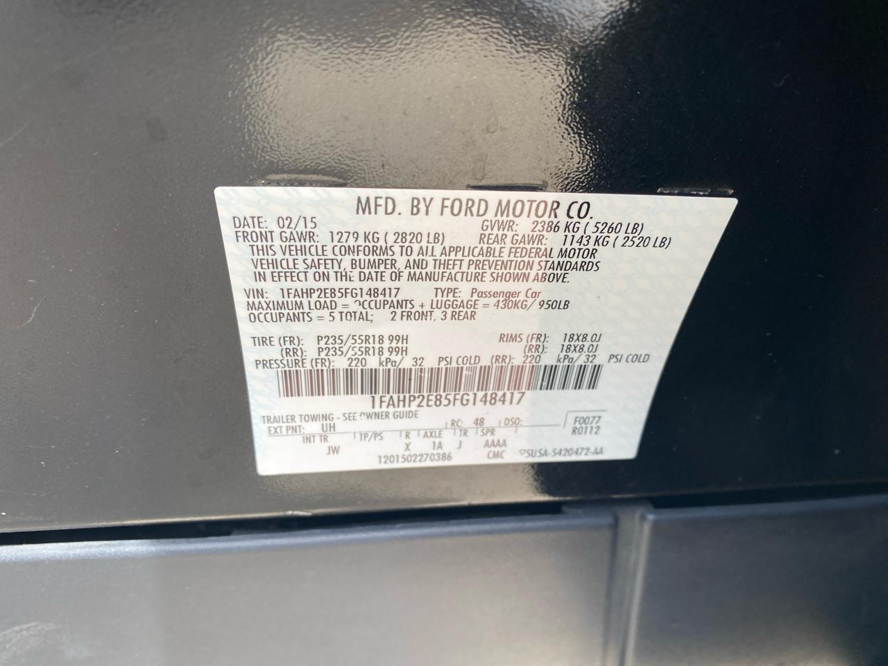 Ford Taurus SEL FWD 2015