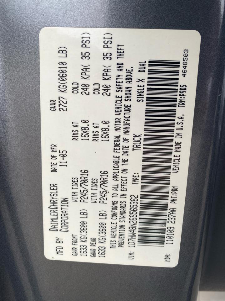 Dodge Dakota SLT Quad Cab 4WD 2006