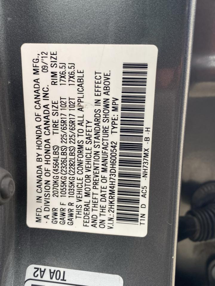 Honda CR-V EX-L 4WD 5-Speed AT 2013