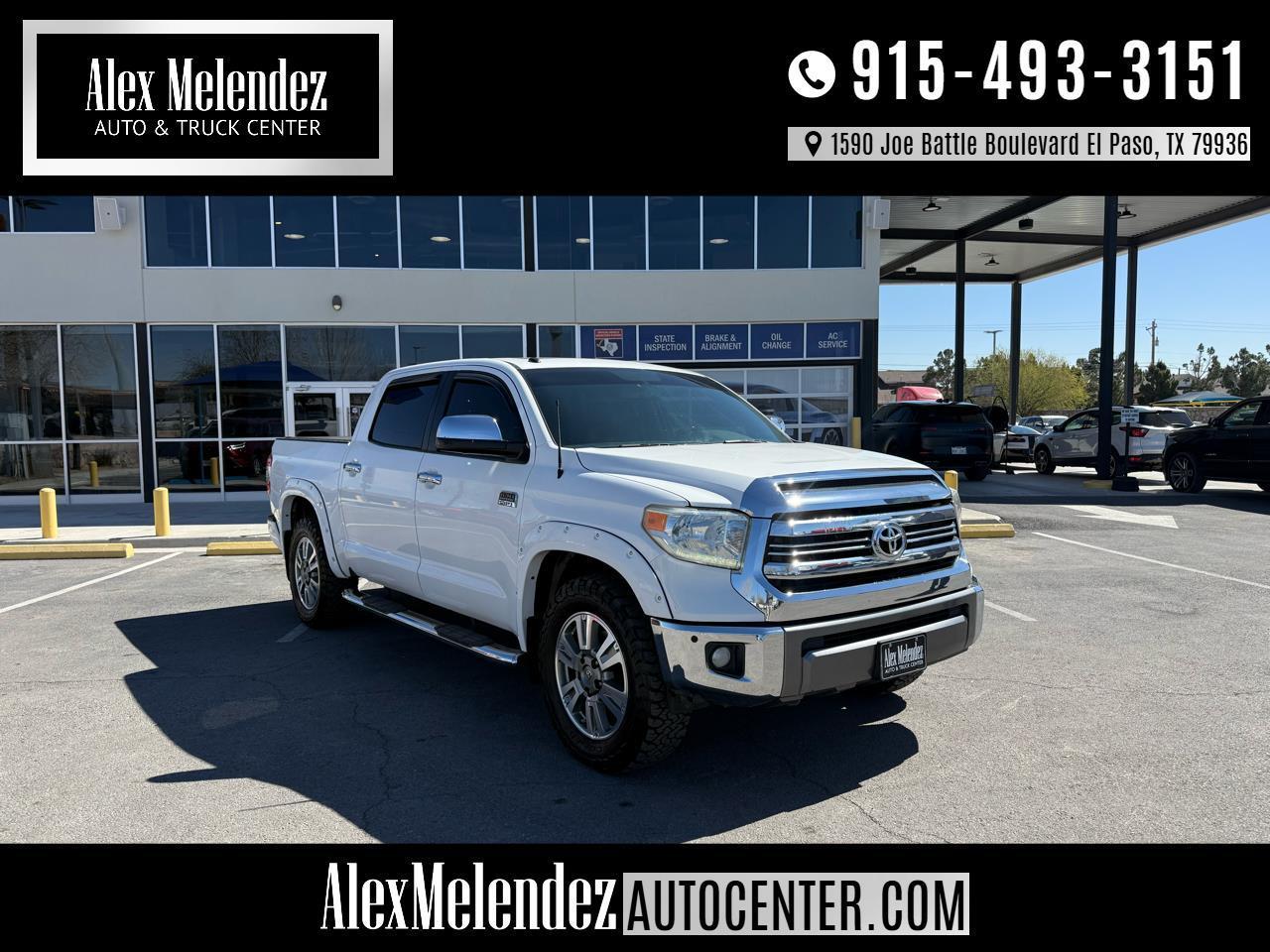 2017 Toyota Tundra 4WD 1794 Edition CrewMax 5.5' Bed 5.7L FFV (Natl)
