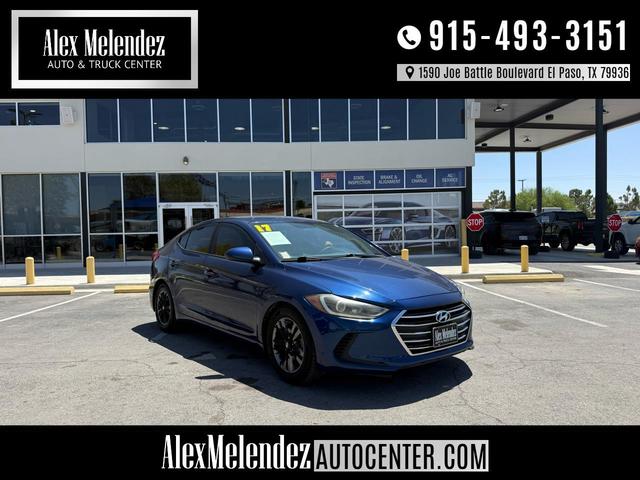 Blue 2017 Hyundai Elantra Sedan Front-Wheel Drive Automatic