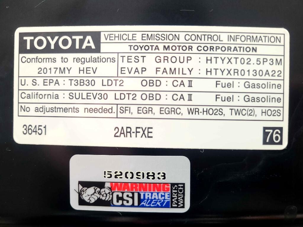 Toyota RAV4 Hybrid Limited AWD (Natl) 2017