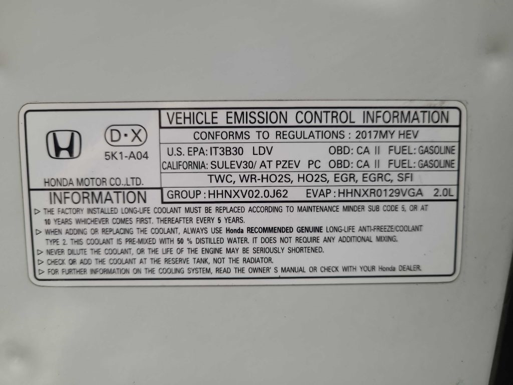 Honda Accord Hybrid EX-L Sedan 2017