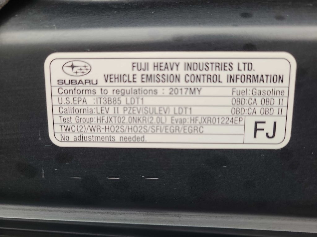 Subaru Crosstrek 2.0i Limited CVT 2017