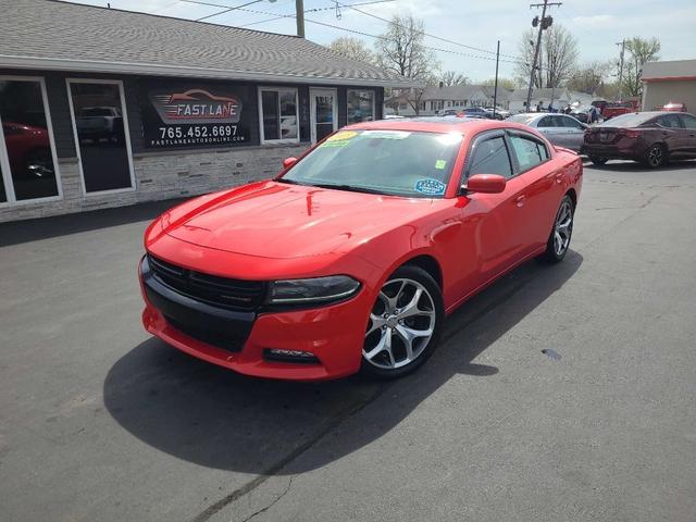 Red 2015 Dodge Charger R/T RWD Sedan Rear-Wheel Drive Automatic