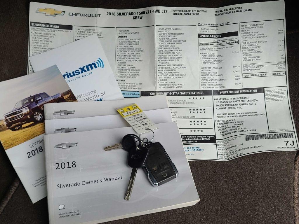 Chevrolet Silverado 1500 4WD Crew Cab 143.5" LTZ w/2LZ 2018
