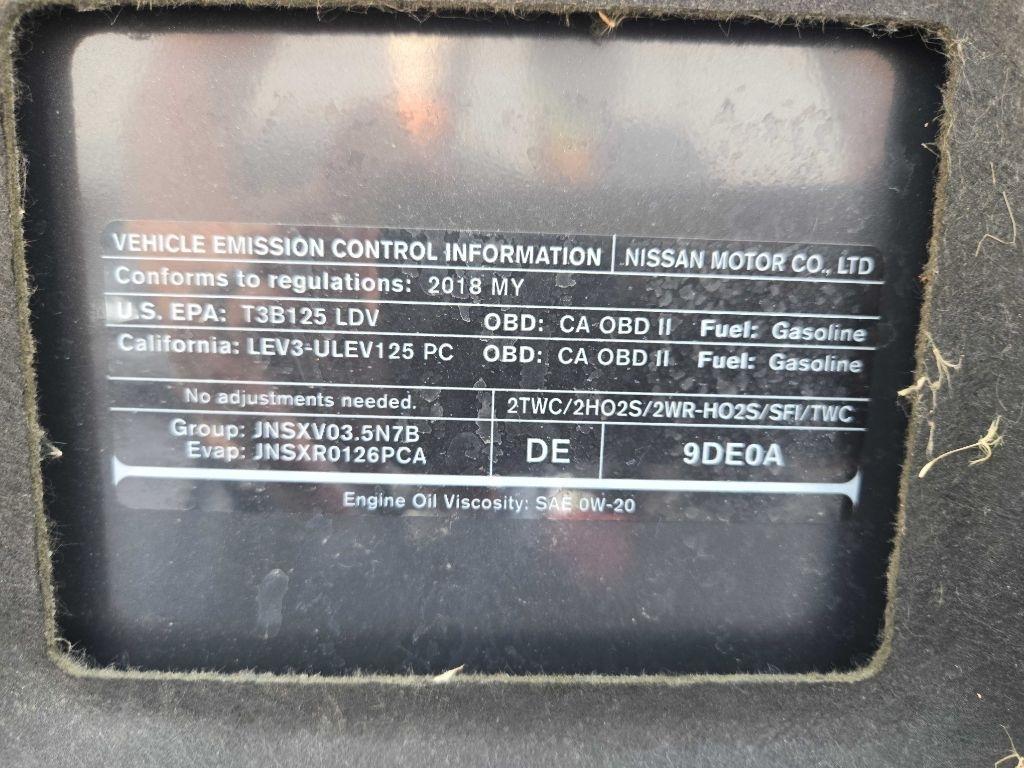 Nissan Maxima SV 3.5L 2018