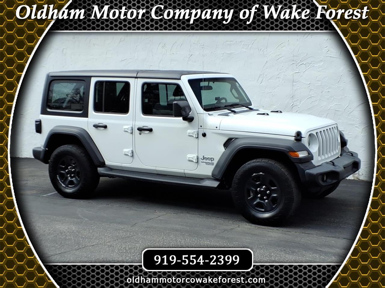 2018 Jeep Wrangler Unlimited Sport