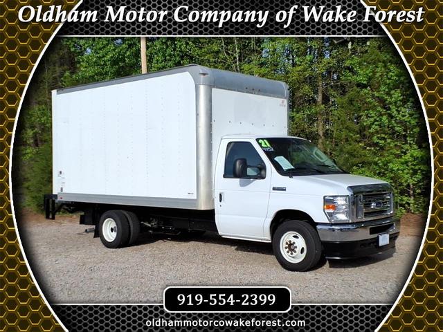 White 2021 Ford E-Series Chassis E-350 SD Cutaway SB RWD Pickup Truck Rear-Wheel Drive Automatic