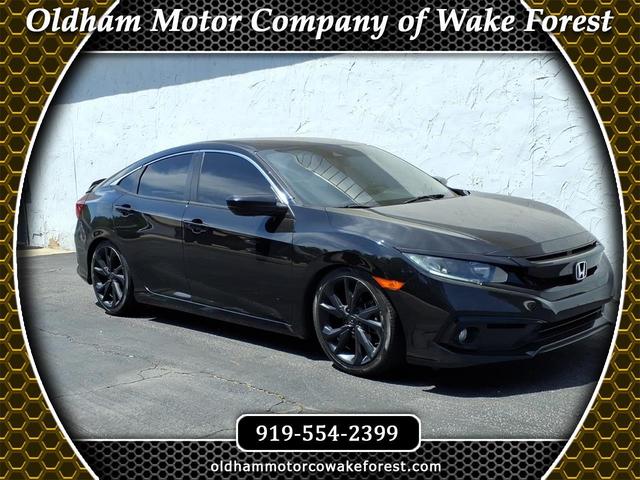 Black 2021 Honda Civic Sport FWD Sedan Front-Wheel Drive 7-Speed CVT
