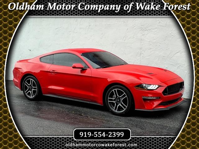Red 2019 Ford Mustang EcoBoost Coupe RWD Coupe Rear-Wheel Drive Automatic