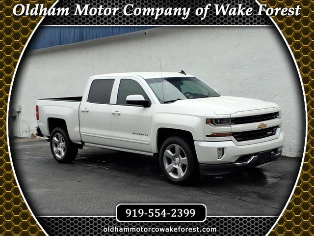 White 2017 Chevrolet Silverado 1500 LT Crew Cab 4WD Pickup Truck Four-Wheel Drive Automatic