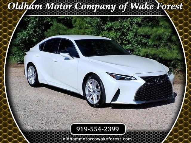 White 2022 Lexus IS Sedan Rear-Wheel Drive Automatic