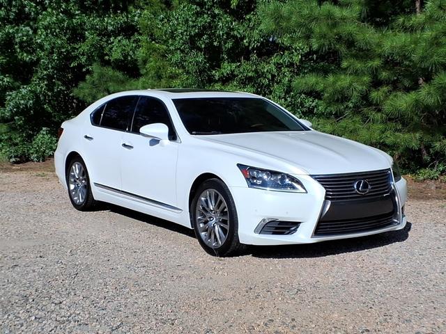 White 2014 Lexus LS Sedan Rear-Wheel Drive 8-Speed Automatic