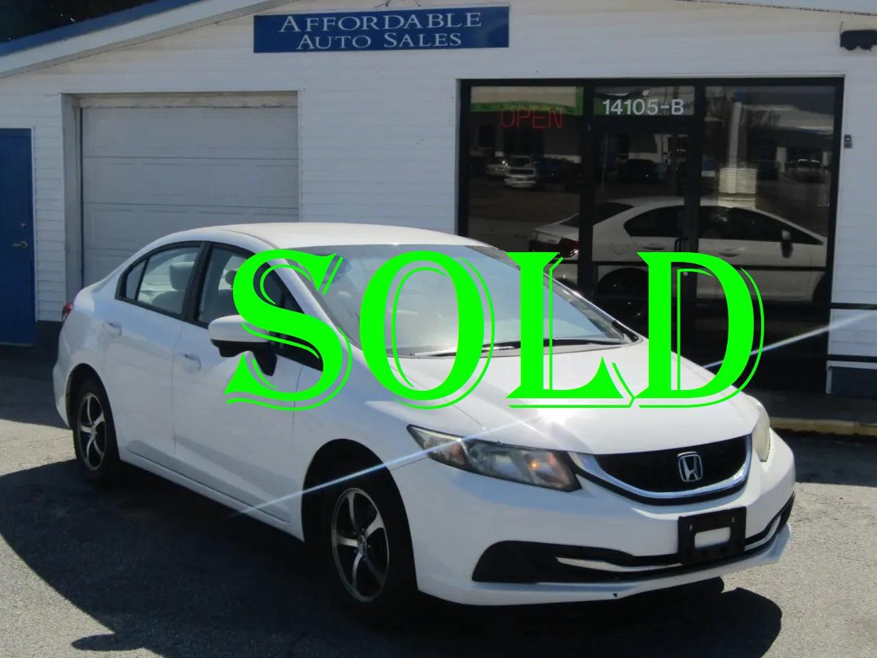 2015 Honda Civic SE Sedan CVT