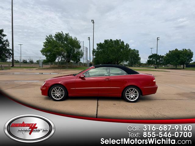 Red 2008 Mercedes-Benz CLK Coupe Rear-Wheel Drive Automatic