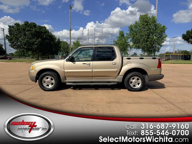 Brown (Tan) 2002 Ford Explorer Sport Trac Pickup Truck Four-Wheel Drive Automatic
